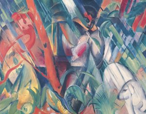 Bajo la lluvia, 1912 de Franz Marc